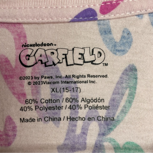 Garfield graffiti 90s 80s Cartoon Graphic t-shirt - XL - Picture 3 of 7